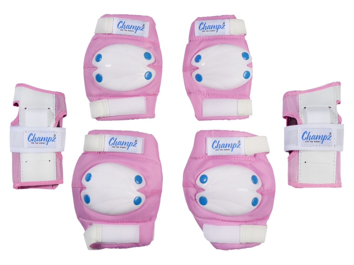 Champz Rosa/Blau Kinder Skate Schutzset