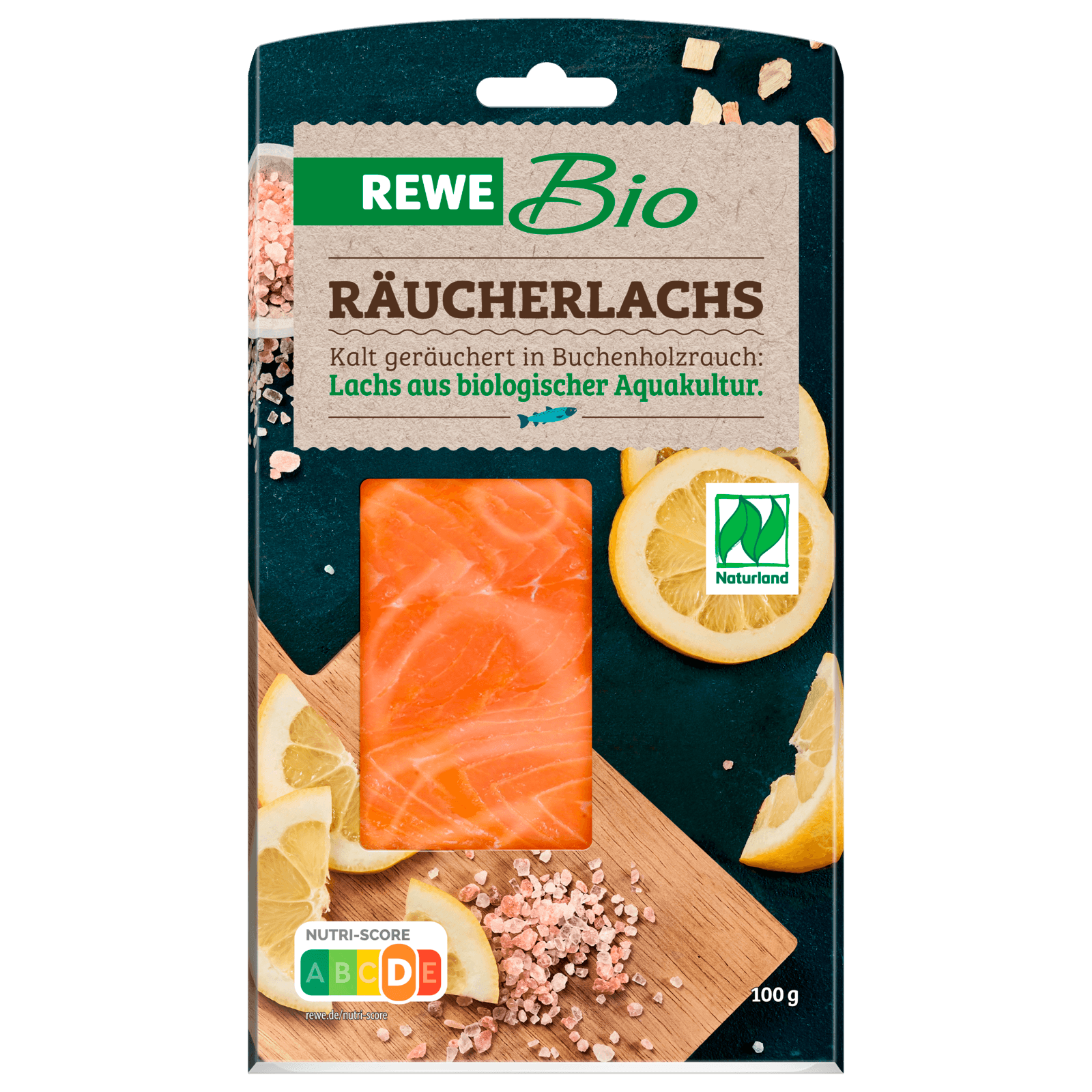 REWE Bio Räucherlachs Salmo salar 100g