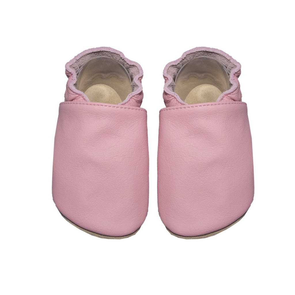 baBice Plain Pink rosa Krabbelschuhe