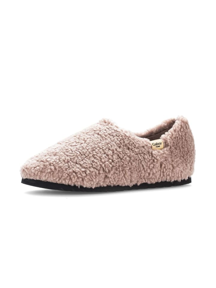 Gabor Fashion Plüschhausschuhe in rosa günstig kaufen
