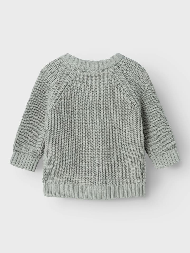 name it Strickjacke NBNEMLEN LS KNIT CARD LIL in limestone günstig kaufen