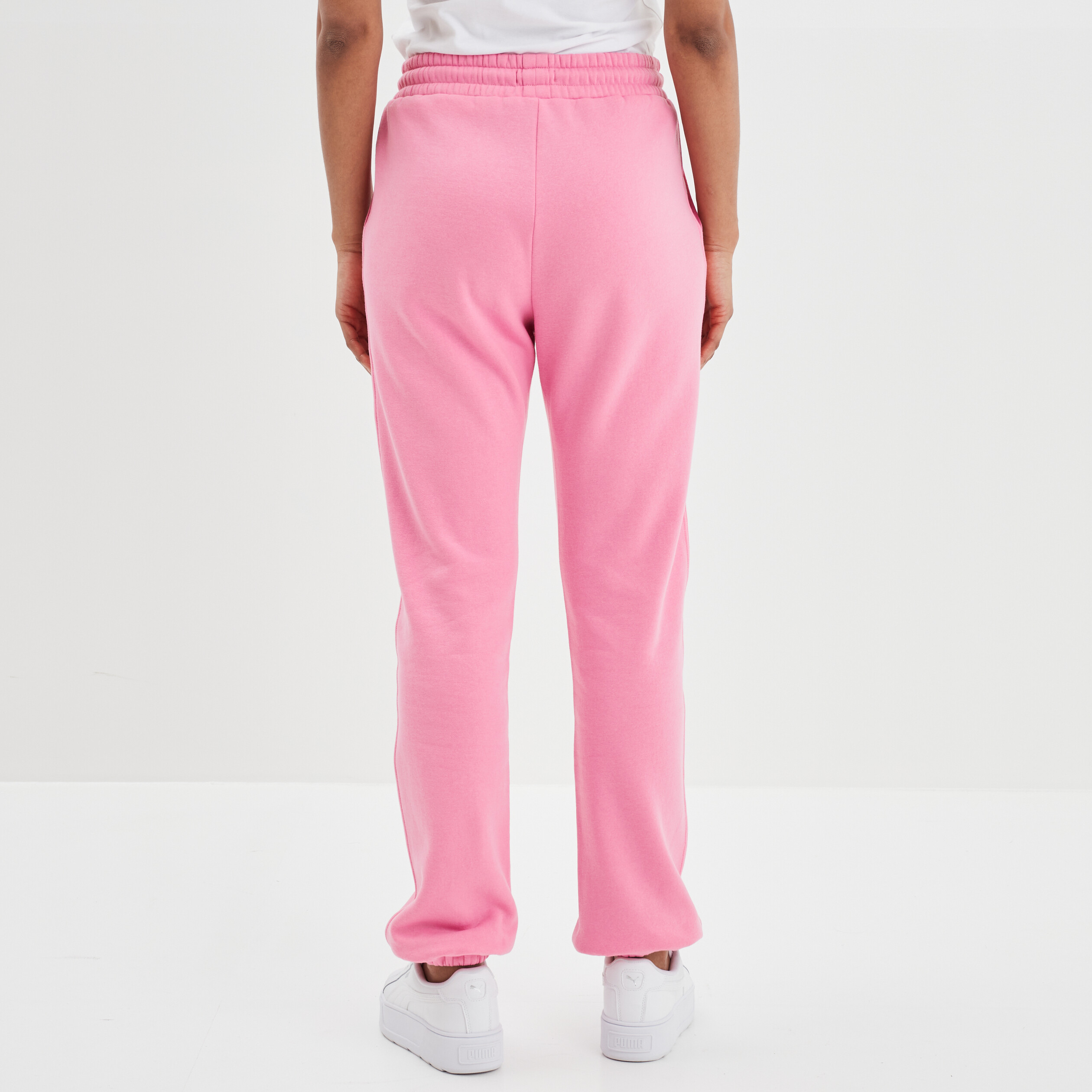 Pantalon jogging droit molleton rose femme | La Halle