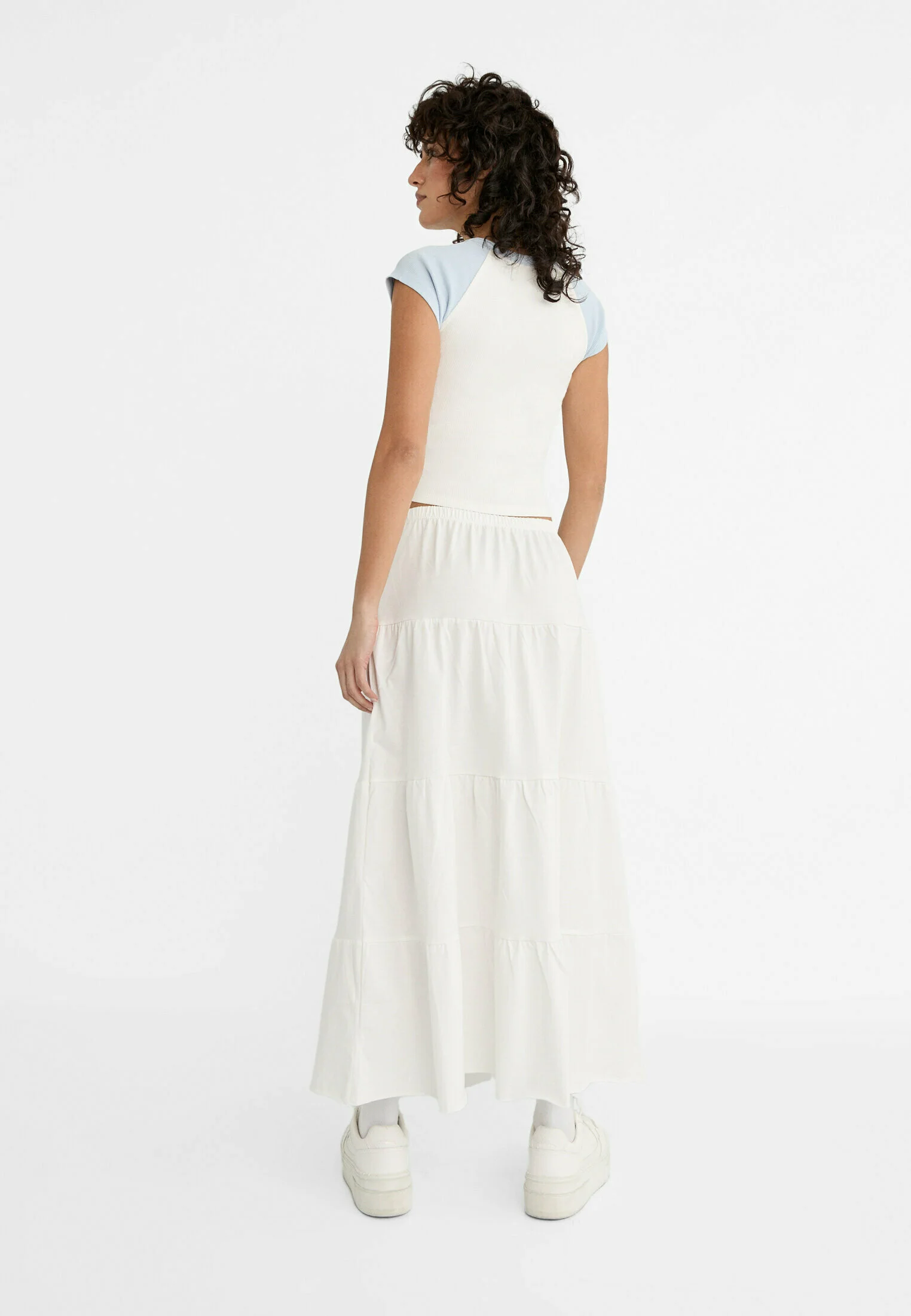 Stradivarius FLOWING BOHO - Falda larga