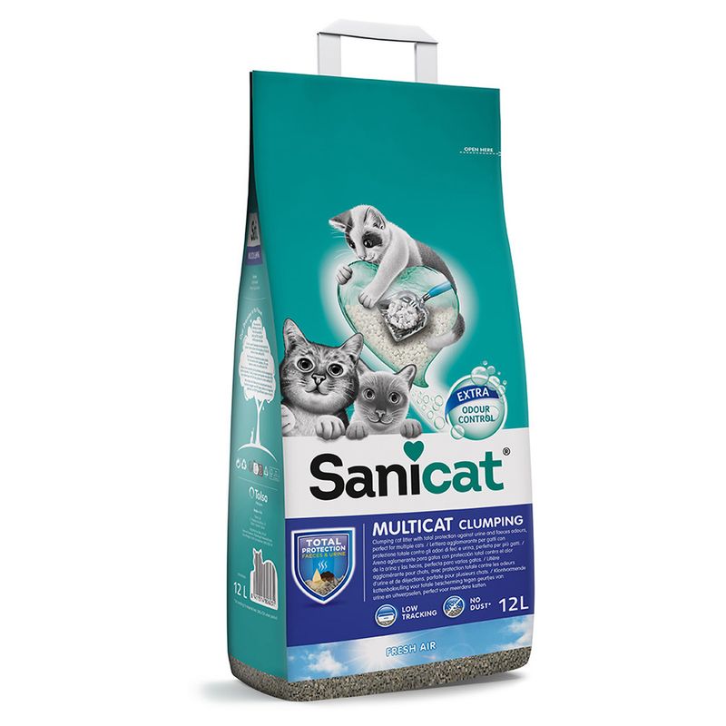Sanicat Clumping Multicat Katzenstreu zu TOP-Preisen | bitiba %