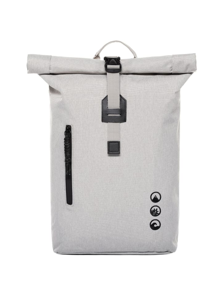 SONS OF ALOHA Rolltop Rucksack RollTop Rucksack Damen schön flach | extra Laptop-Hülle in weiß günstig kaufen onesize
