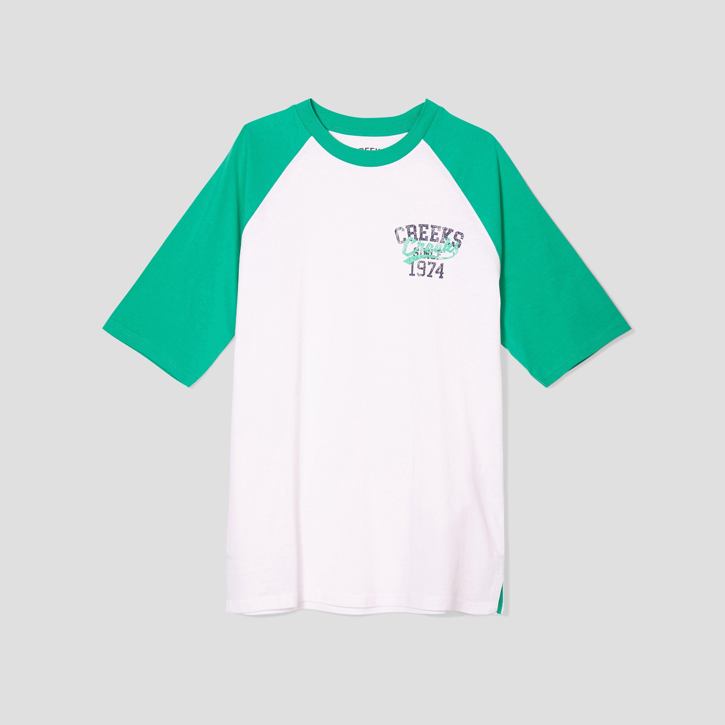 T-shirt oversize manches courtes Creeks vert menthe homme | La Halle