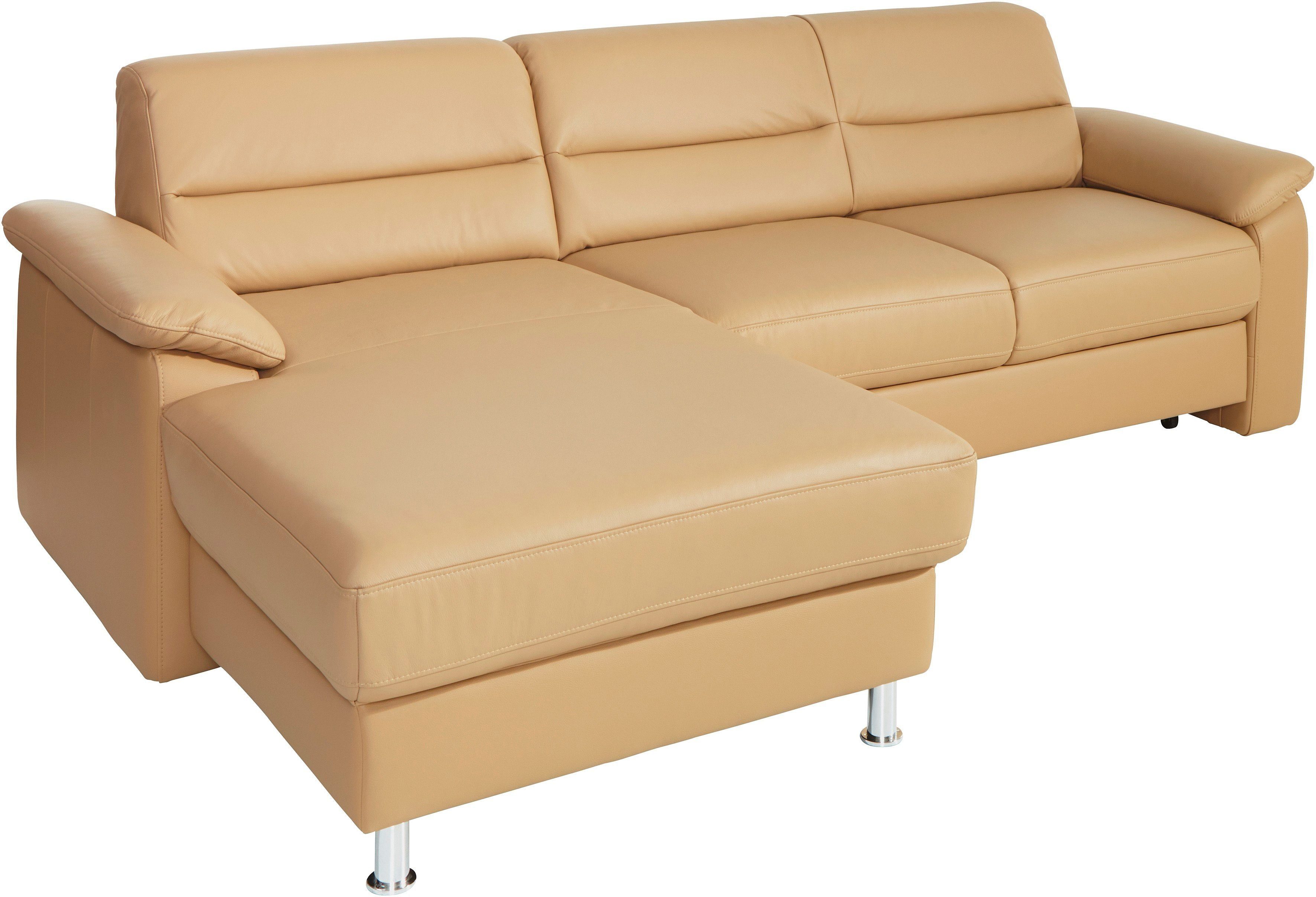 sit&more Ecksofa Ascara, inklusive Boxspring/Federkern-Polsterung, wahlweise mit Bettfunktion