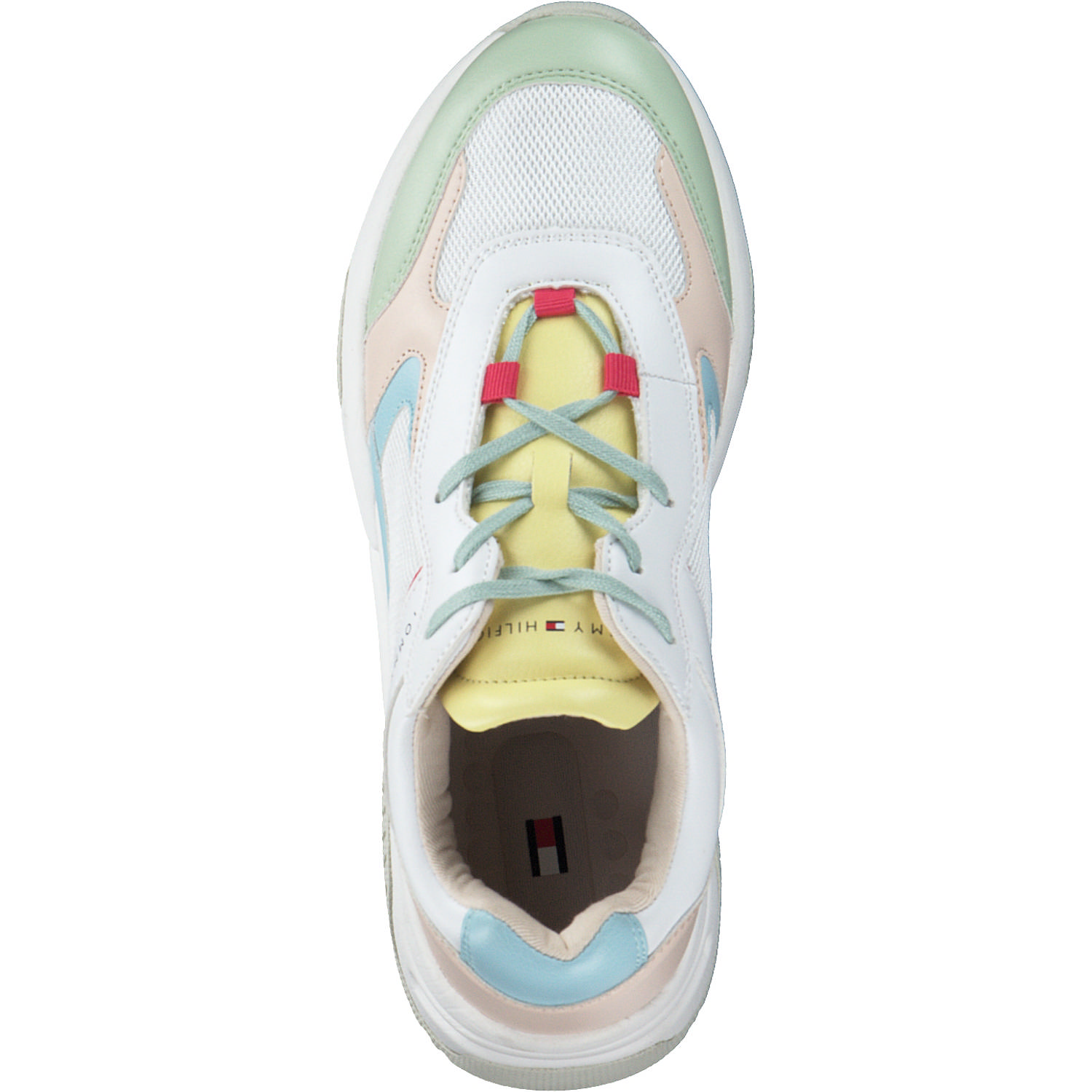 Tommy Hilfiger T3A9-32740, Schnürschuhe, Kinder, bianco/multicolor