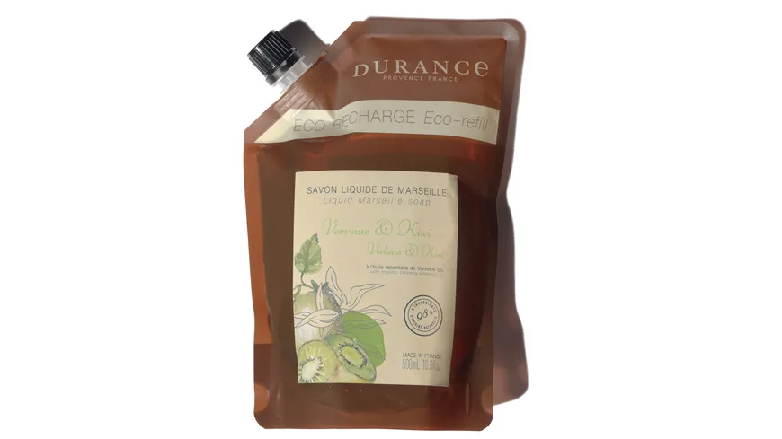 DURANCE Les Essentiels Flüssigseife Nachfüllung Verbene & Kiwi 500 ml