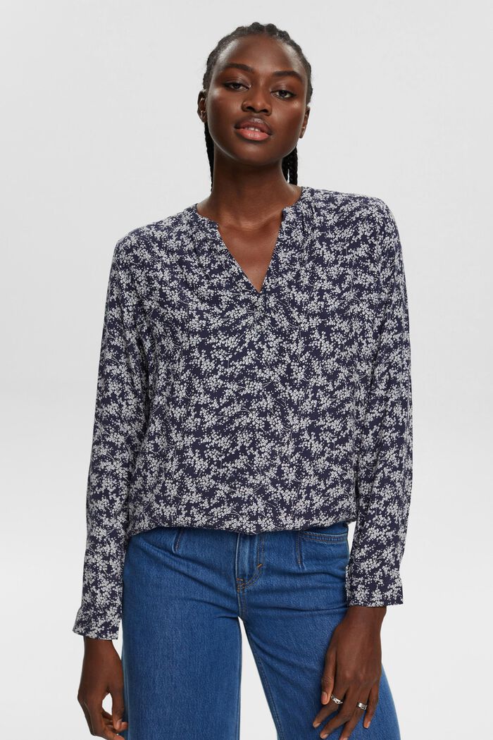 Bluse mit Muster, LENZING™ ECOVERO™