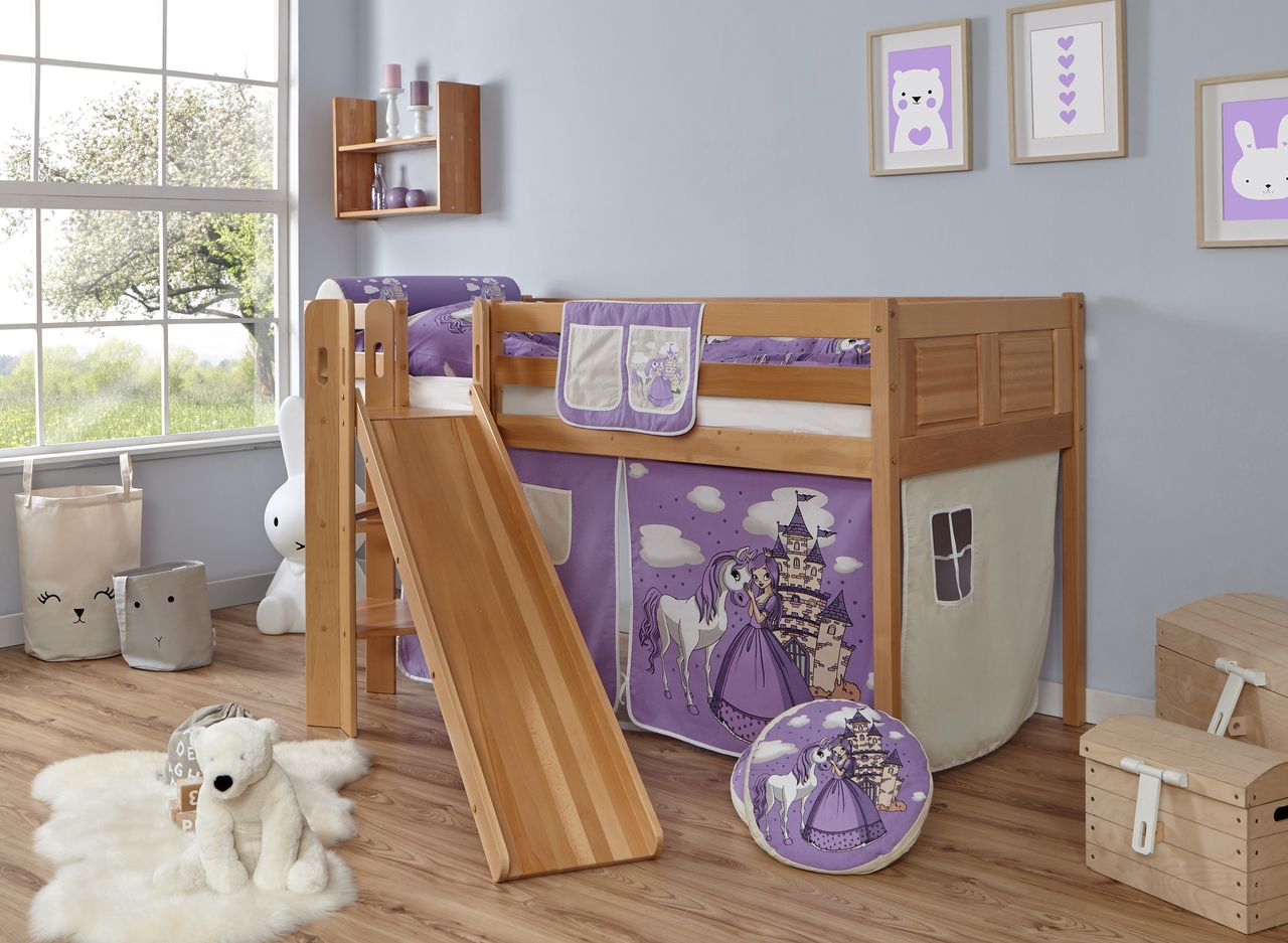 Ticaa Podestbett Ekki Country Buche Horse-Lila,A1