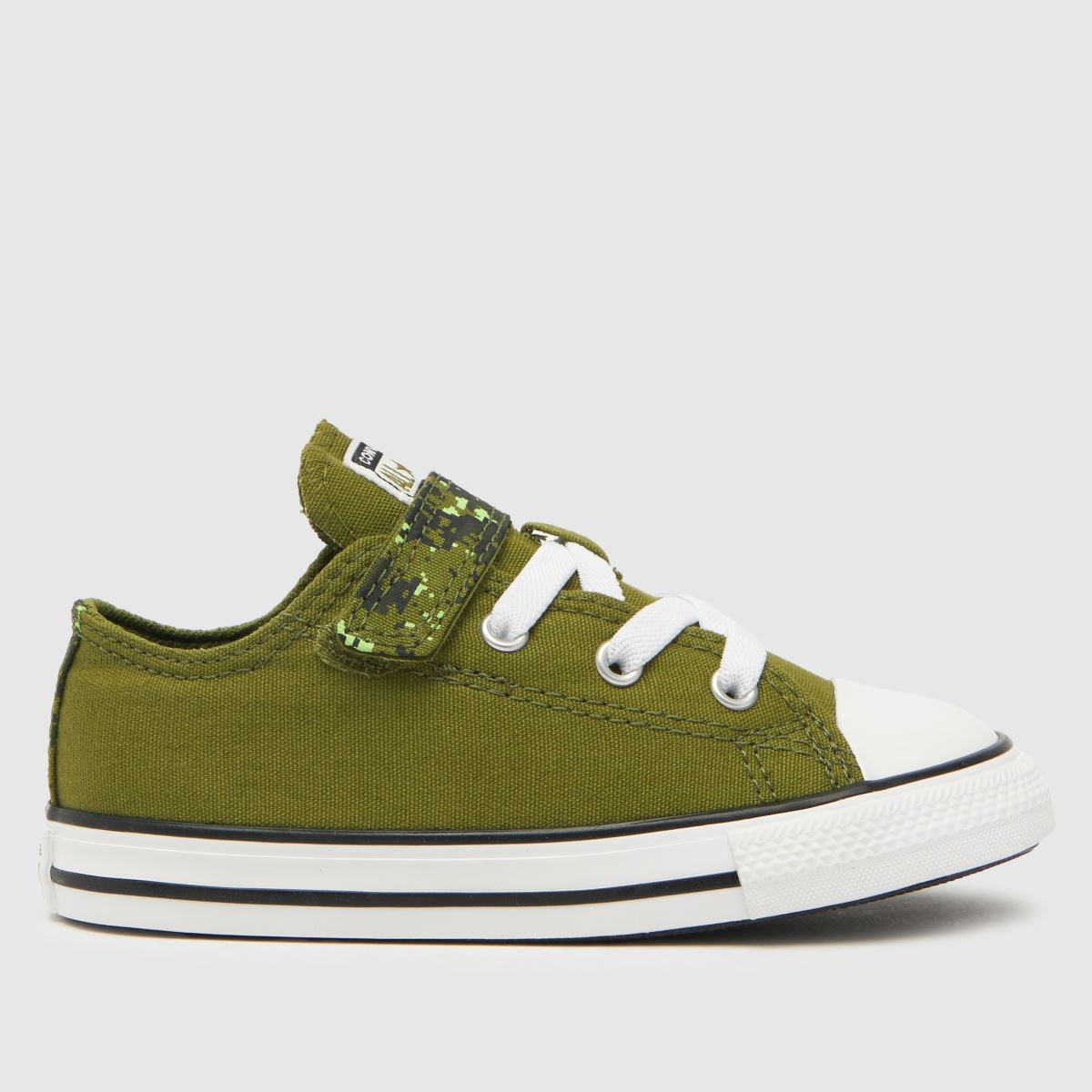Temno zeleni superge Converse All Star Lo 1v Digi Camo za fante in malčke