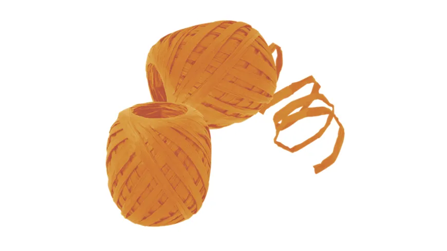 TRUBA GoGreen Raffia-Knäuel orange 30 m