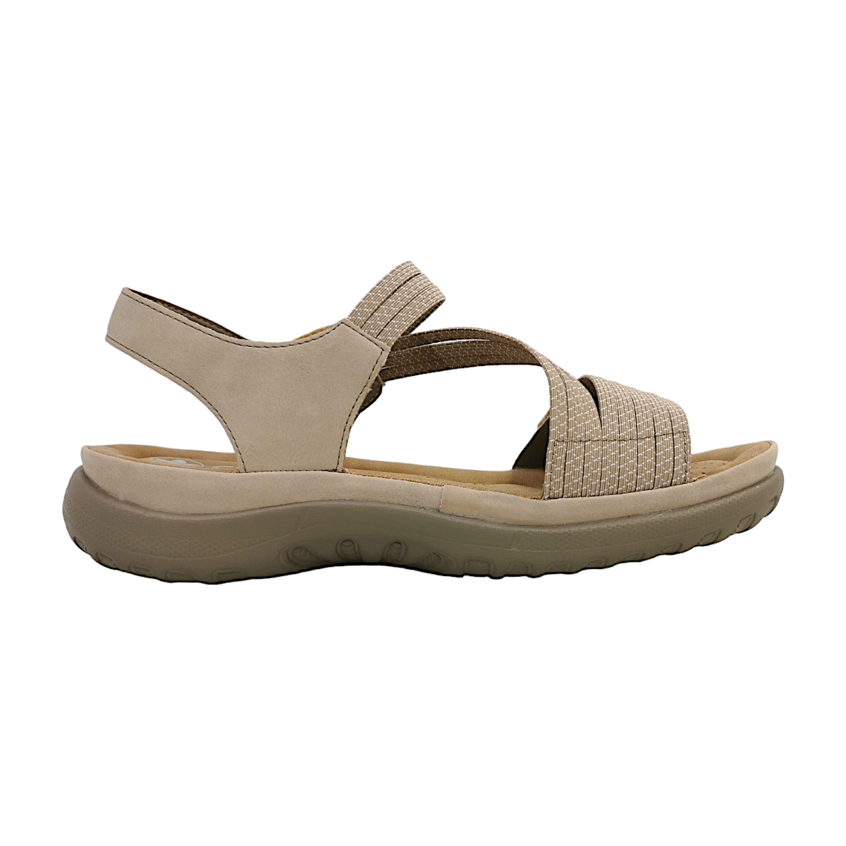 Rieker Morelia/Ribbonstretch 64870-62 Beige 62 Ginger/ Cliff-Weiss