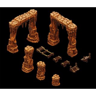 WarLock Tiles: Accessory - Dripstone Bridges