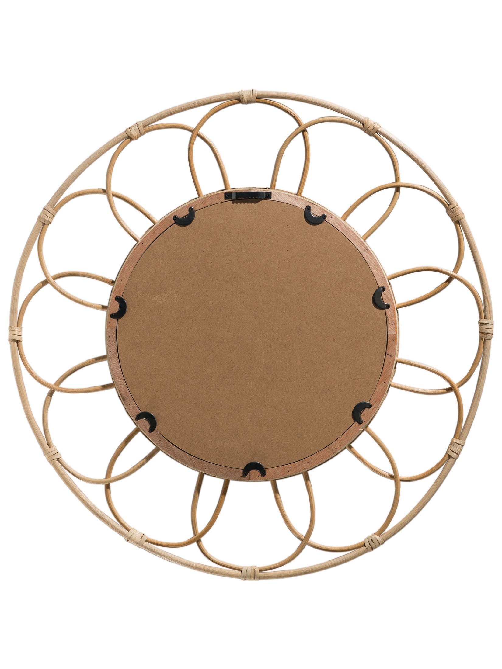 Rattan Circles Spiegel, Natural