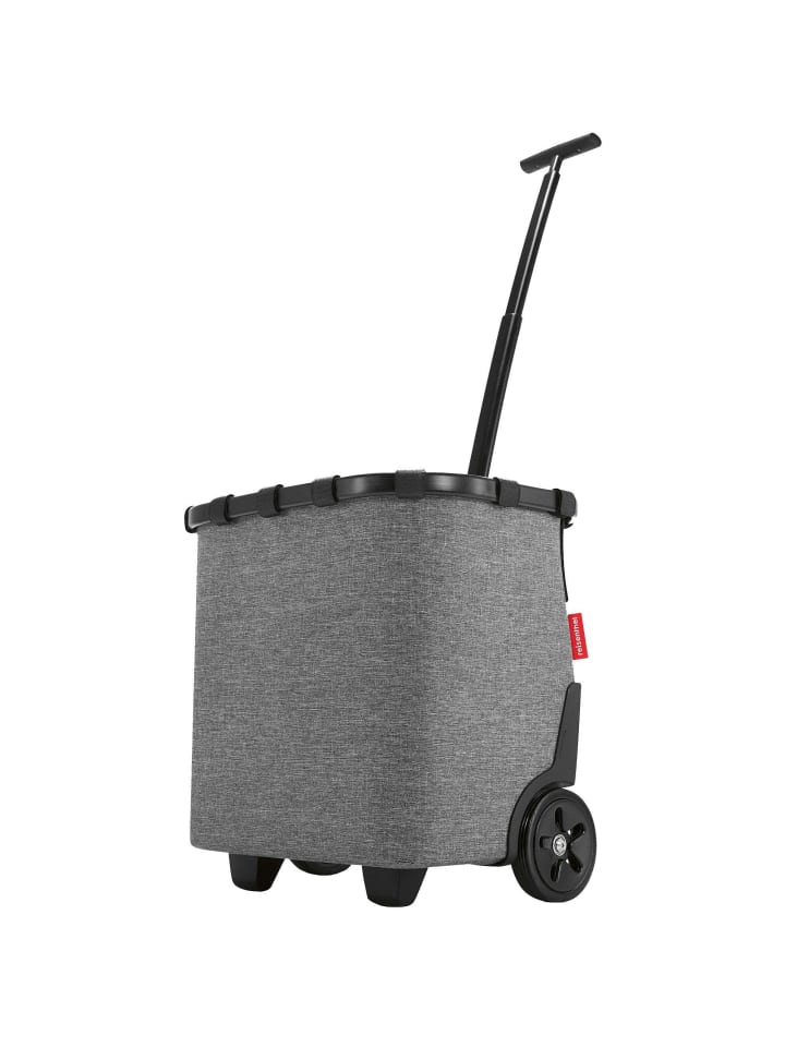 Reisenthel carrycruiser - Einkaufstrolley 47.5 cm (frame raffia black) in twist silver günstig kaufen onesize