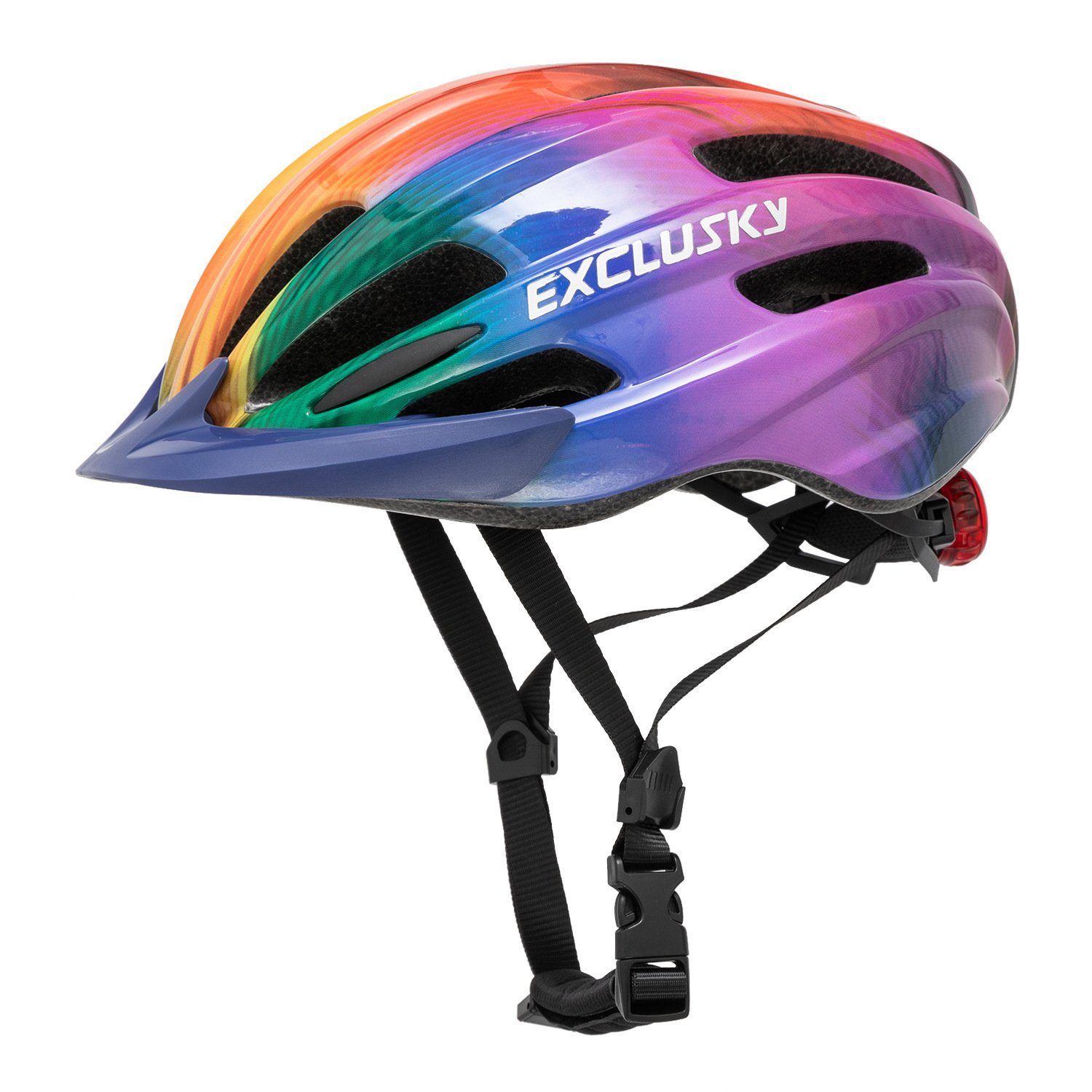 SCOSPORT Rennradhelm Fahrradhelm Kinder Jungen 50-57 cm (Kinder Fahrradhelm mit Licht Kinder), Fahrradhelm mit Visier Fahrradhelm Mädchen