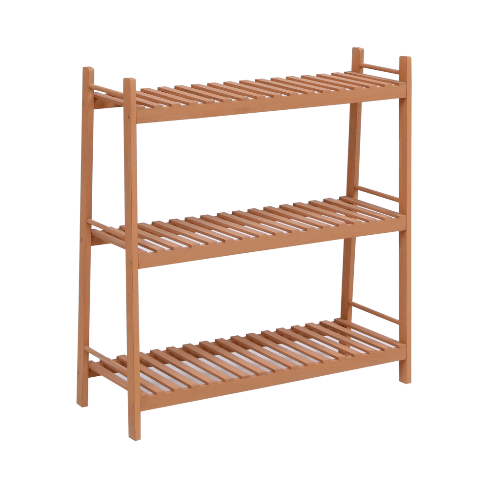 Happy Home Happy Home Pflanzenregal mit 3 Ablagen WPS03-HOL Holz