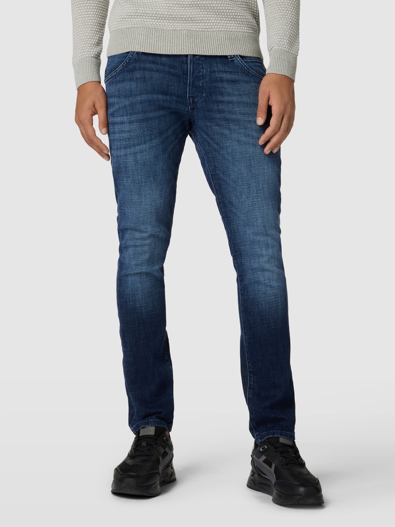 Slim Fit Jeans im 5-Pocket-Design Modell 'GLENN FOX' in jeans