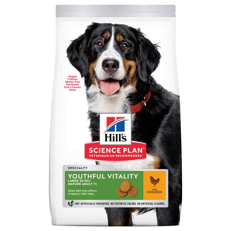 Hill's Science Plan Mature Adult Senior Vitality Large mit Huhn