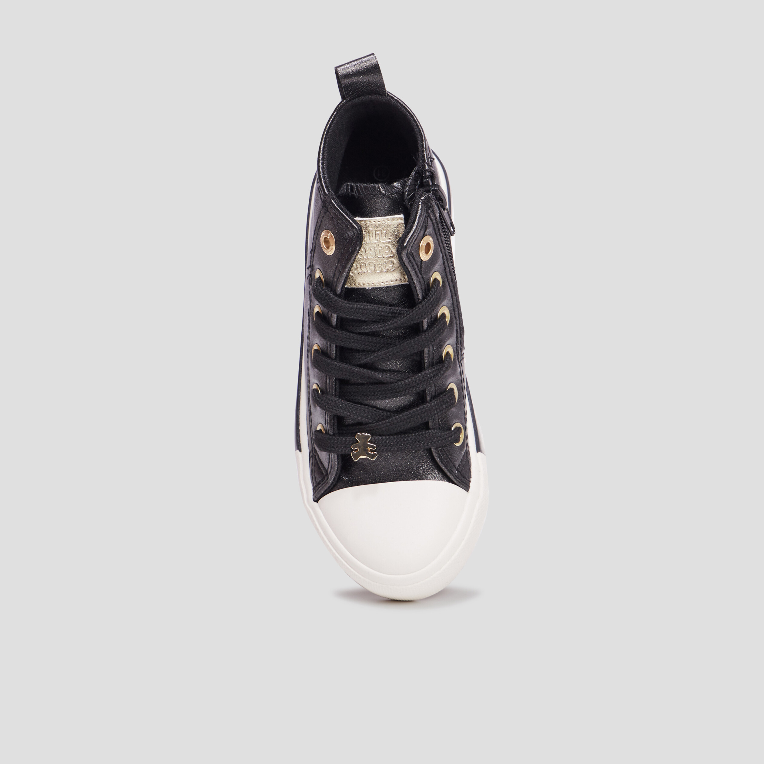 Baskets montantes Lulu Castagnette noir fille | La Halle
