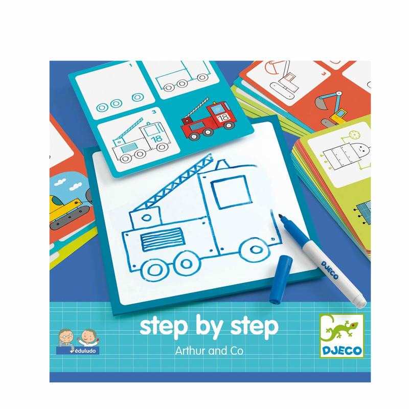 Jeux de dessin step by step arthur Djeco
