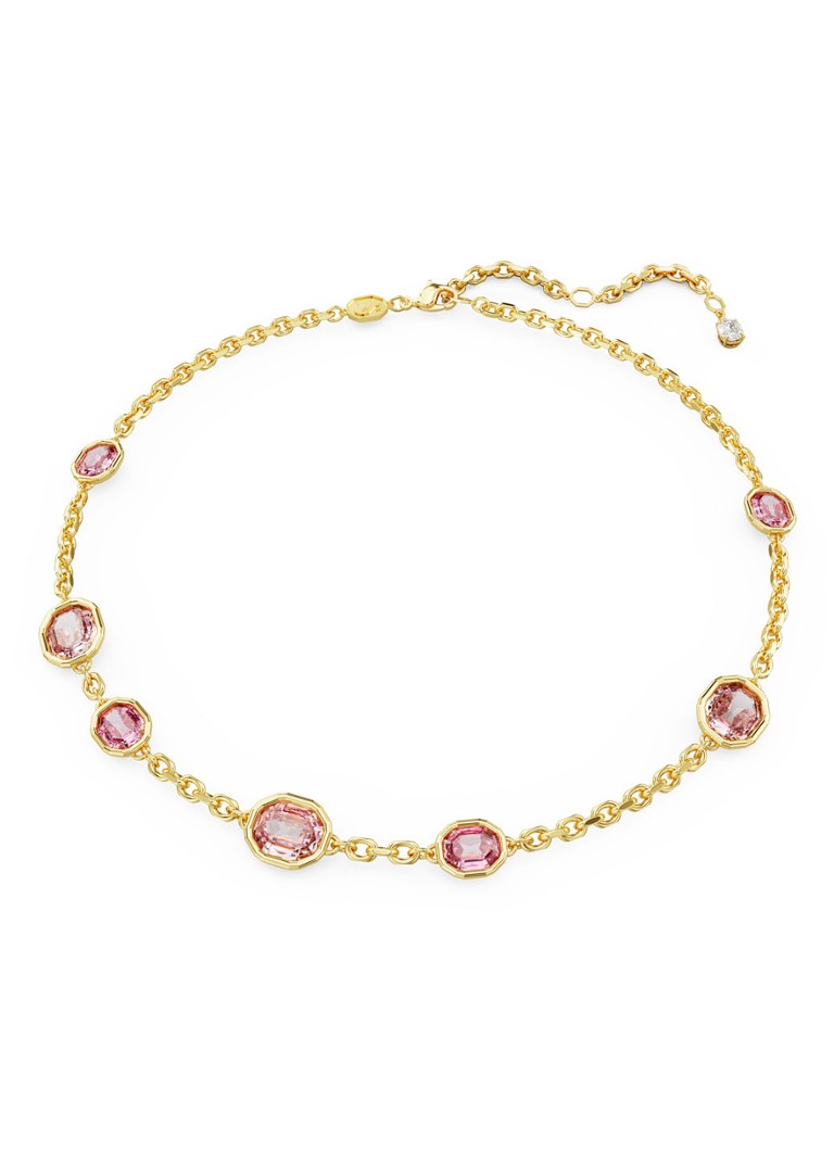 Collana Swarovski color ambra placcata oro