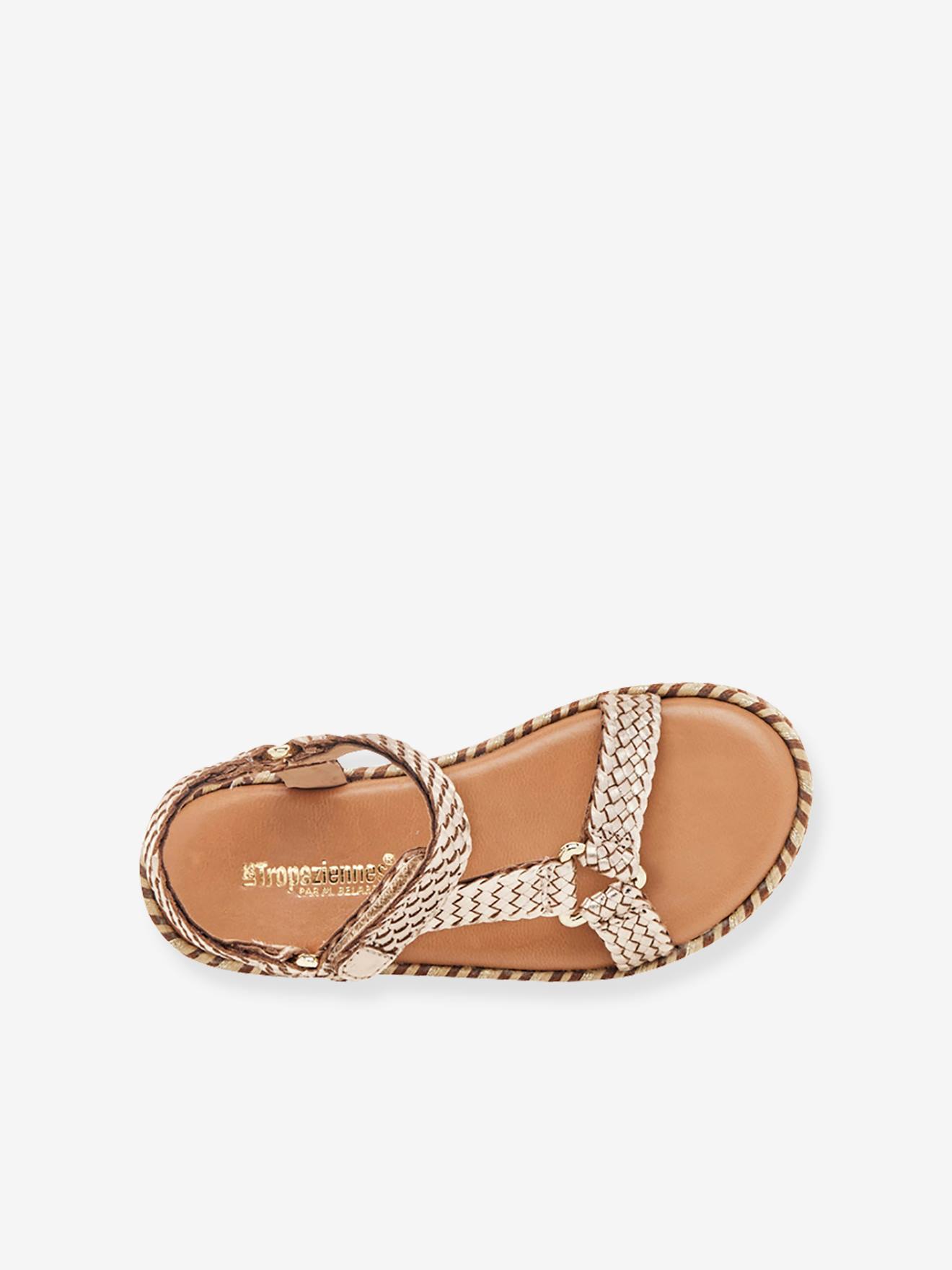 Les Tropeziennes Kinder Klett-Sandalen Blister LES TROPEZIENNES PAR M. BELARBI - beige golden