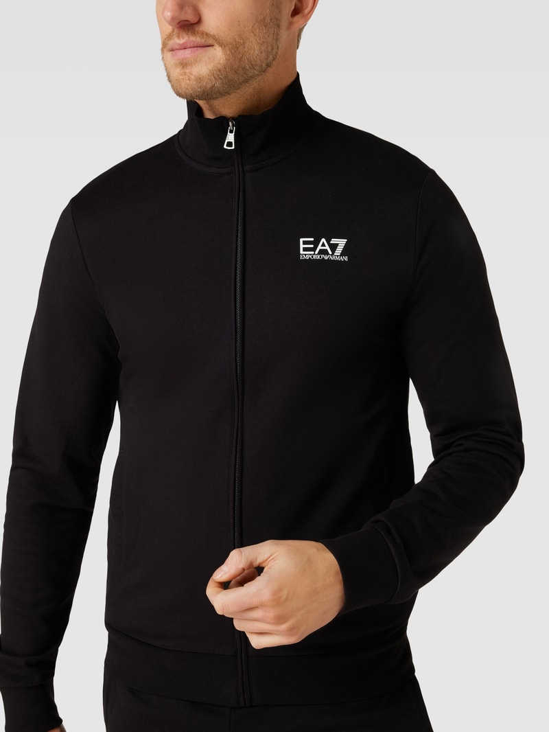 Trainingsanzug mit Label-Details in schwarz