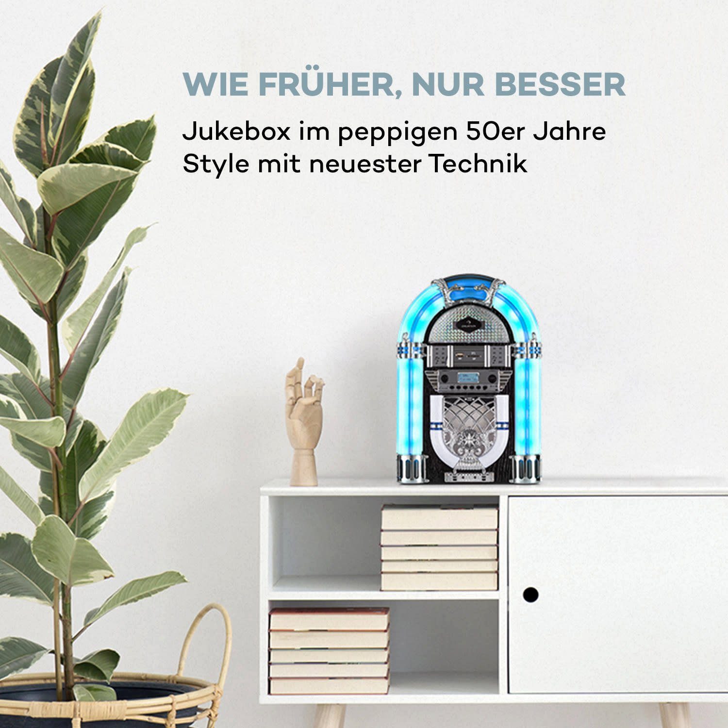 Auna Arizona DAB+ Stereoanlage (DAB+/UKW-Radio alle Sender digital oder analog)