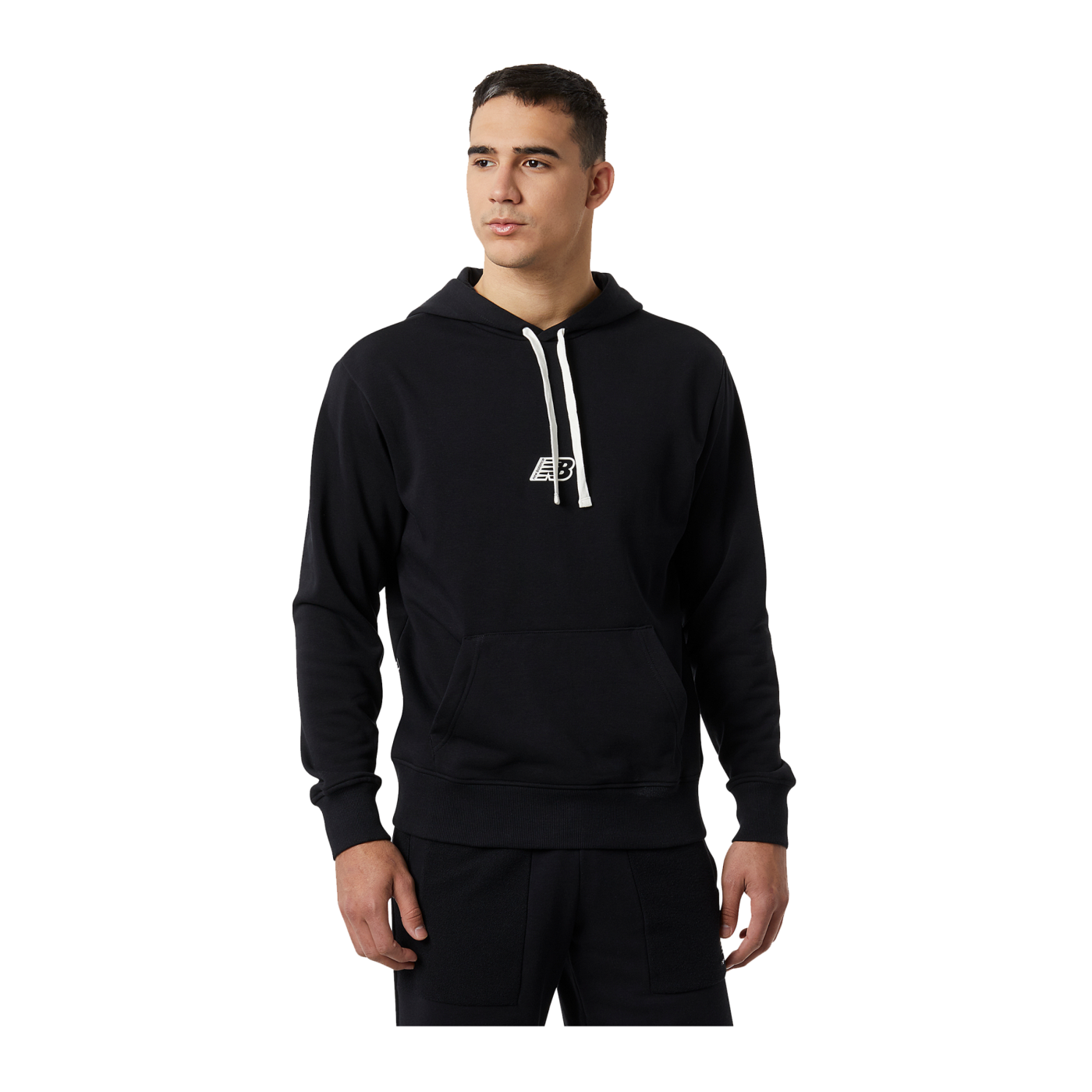 New Balance Fleece Hoody Schwarz FBK