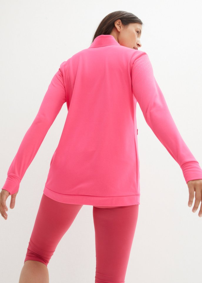 Thermo-Longjacke mit reflektierendem Druck