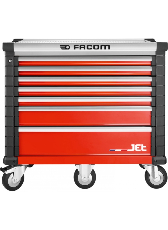 Carrinho para ferramentas Facom JET.7M5A com 7 gavetas M5 vermelho