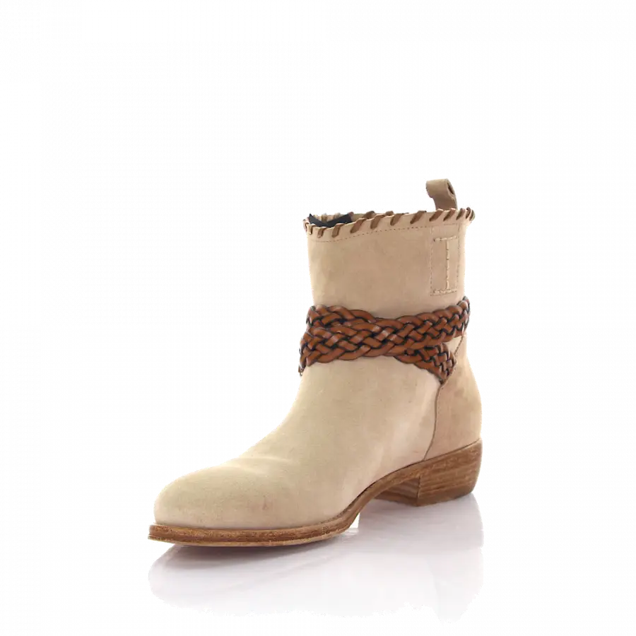 Rossano Bisconti - Stiefeletten Geflochten beige rosa - beige