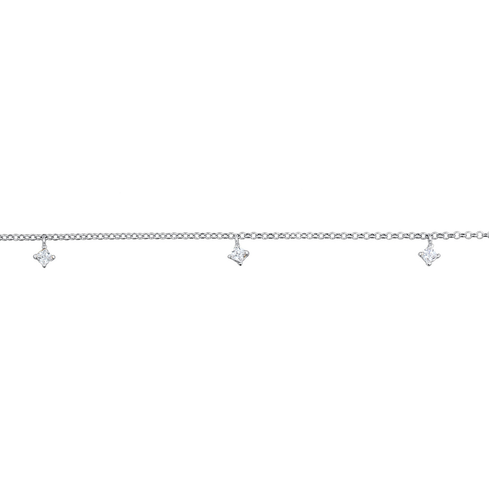 Elli Elli Collier Solitaire pour femmes avec cristaux de zirconium en argent sterling  collier