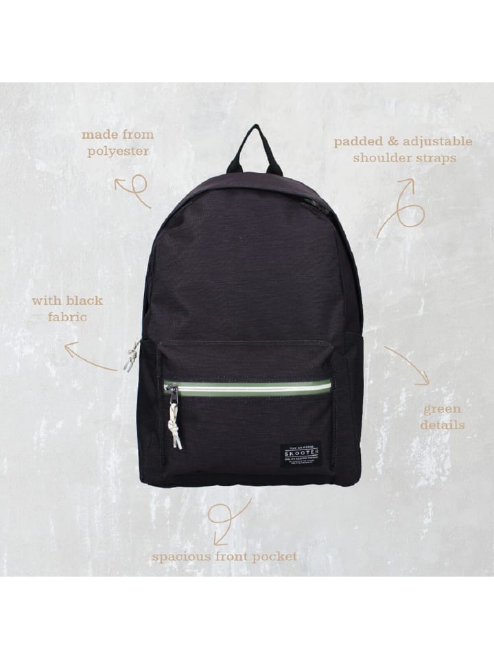 COFI 1453 Skooter Rucksack Not Your Business – Perfekt für Schule, Uni in Schwarz günstig kaufen 41 cm