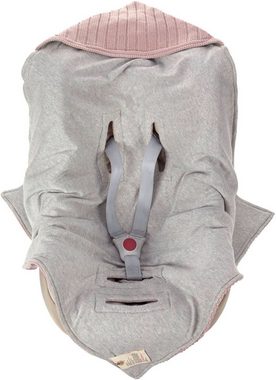 Einschlagdecke Einschlagdecke für Babyschale, dusty pink, LÄSSIG, GOTS made with organic materials, zertifiziert durch BCS 27262