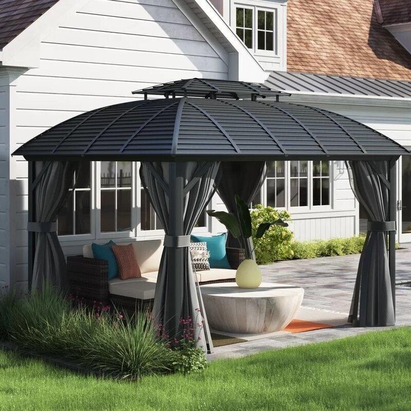 Barreras 12 Ft. W x 10 Ft. D Aluminum Patio Gazebo