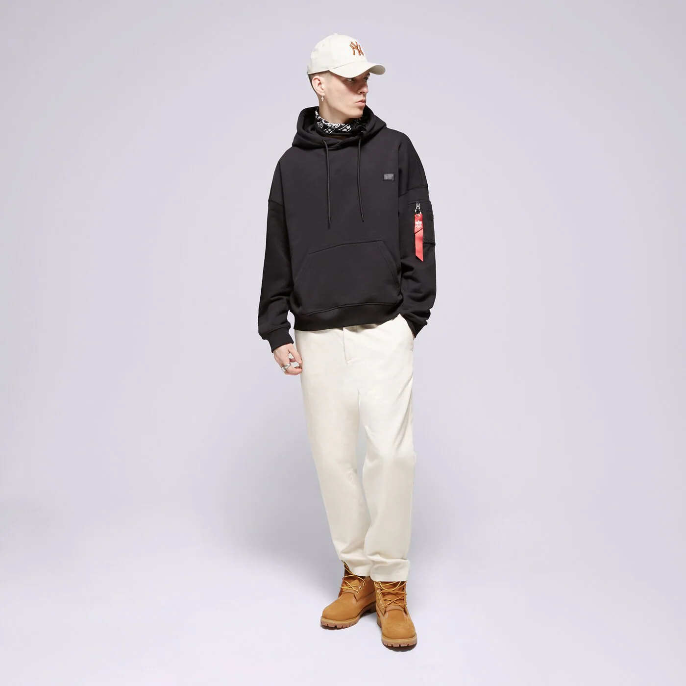 ALPHA INDUSTRIES HOODIE ALPHA ESSENTIALS RL HOODY Schwarz
