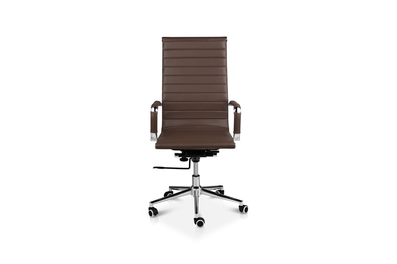 Lifa Living Bürostuhl Brisbane Dunkelbraunes PU-Leder