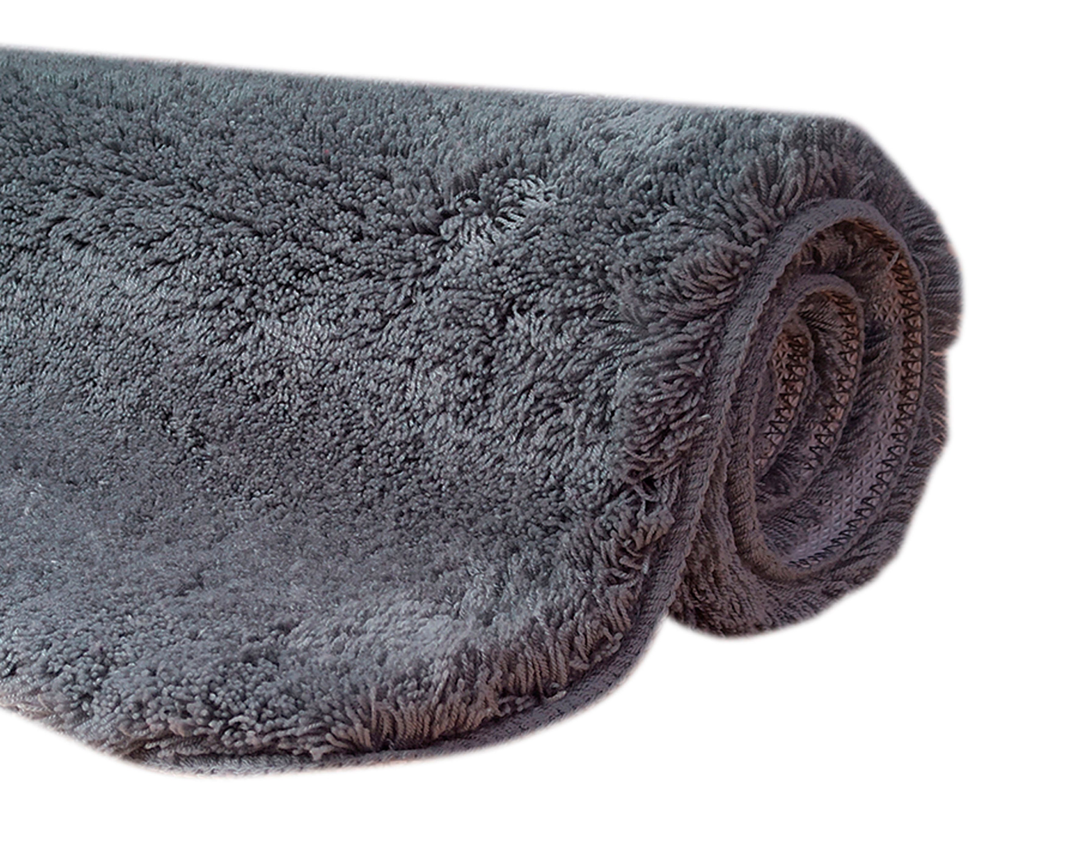 Badematte Merida my home, Höhe 32 mm, rutschhemmend beschichtet, fußbodenheizungsgeeignet, schnell trocknend, strapazierfähig, Kunstfaser, rechteckig, Badteppich, Badematten, unifarben, auch als 2-tlg. Set erhältlich