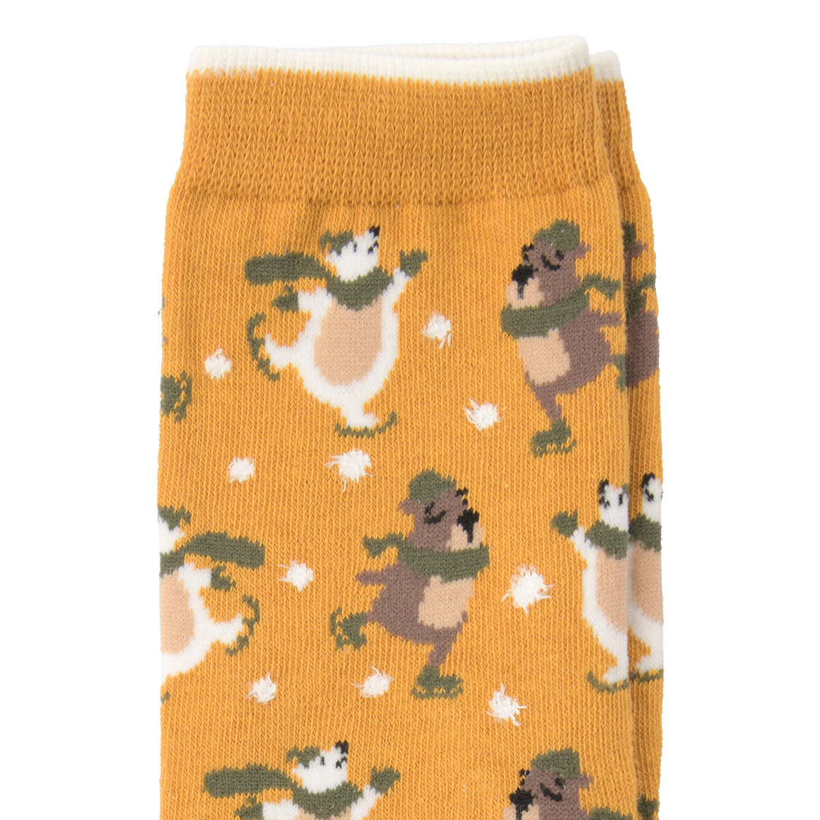 1 Paar Damen Socken mit Bären-Motiven