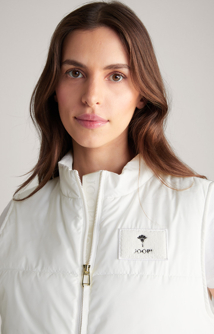Steppweste in Offwhite