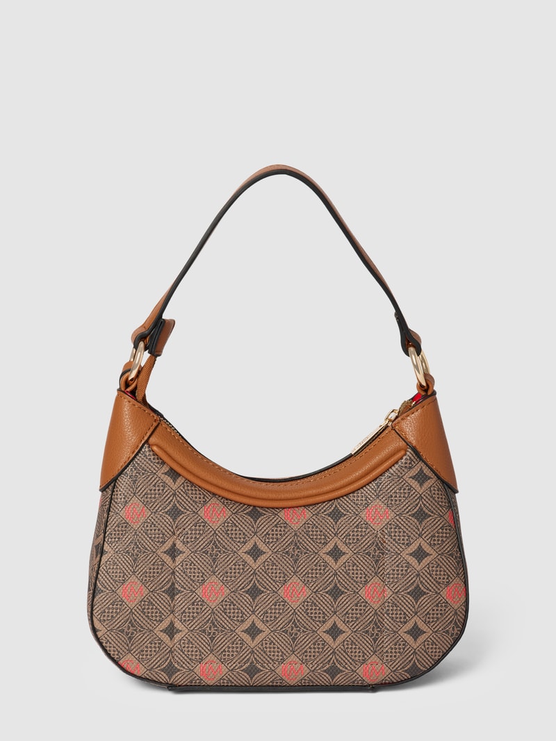 Saddle Bag mit Allover-Muster Modell 'Kiana' in mittelbraun