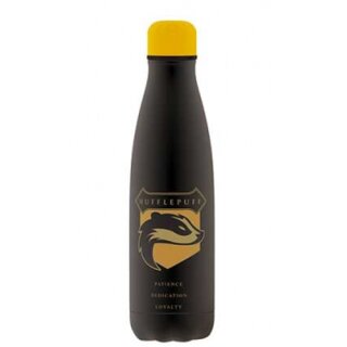 Isolierte Flasche - Hufflepuff-Wappen - Harry Potter