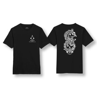 Assassin's Creed Valhalla T-Shirt Woodcut Dragon