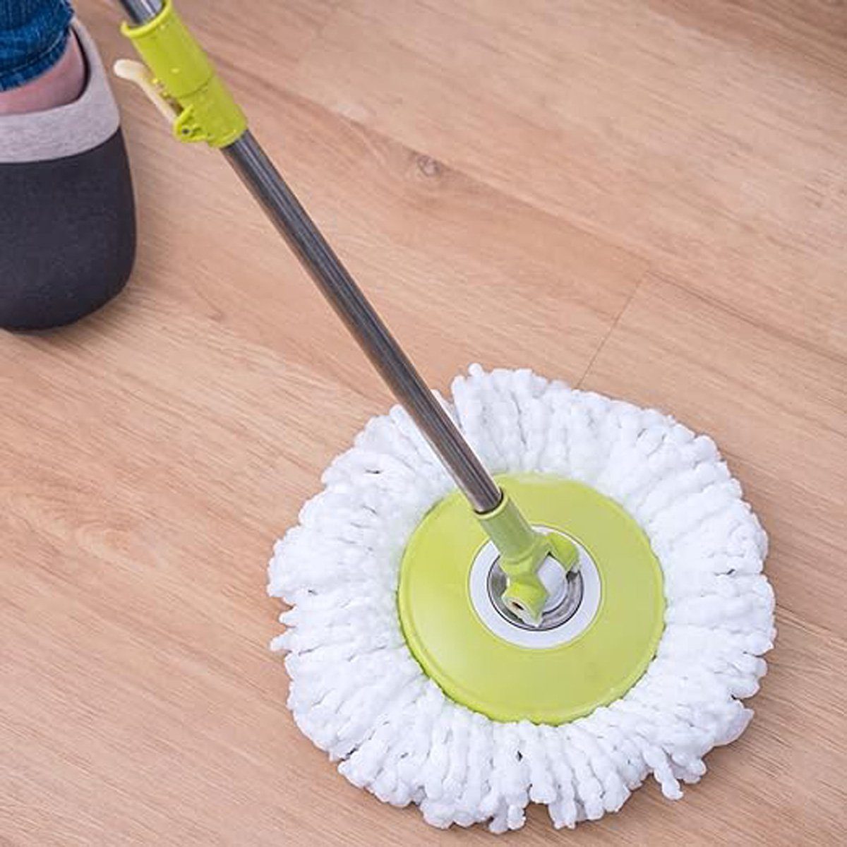 götäzer Wischmopp 6er-Pack Ersatz-Moppköpfe, 360° drehbarer, universeller, kreisförmig rotierender Zaubermopp