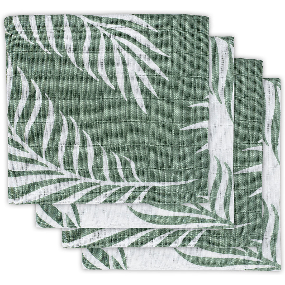Mullwindeln hydrophil small 70 x 70 cm Nature ash green (4pack)