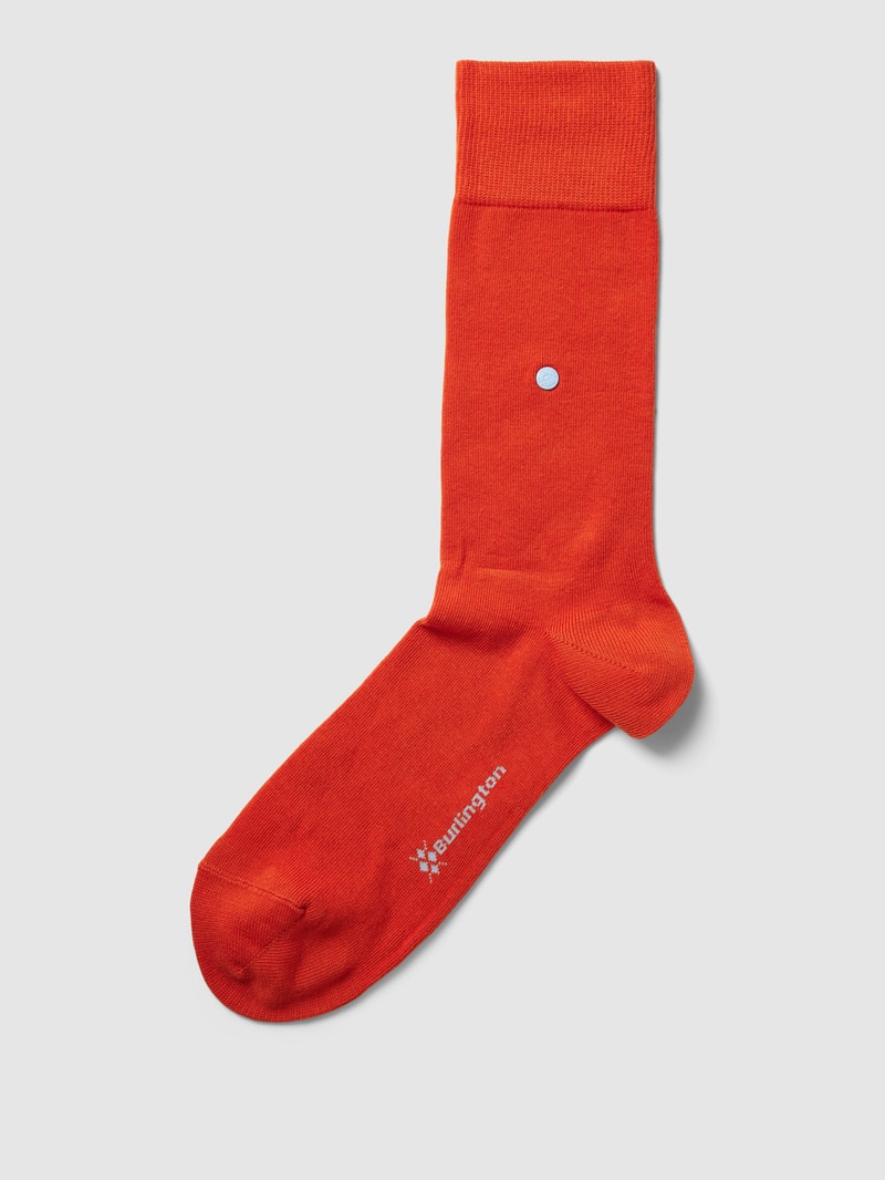 Socken mit elastischem Rippenbündchen Modell 'Lord' in rostrot